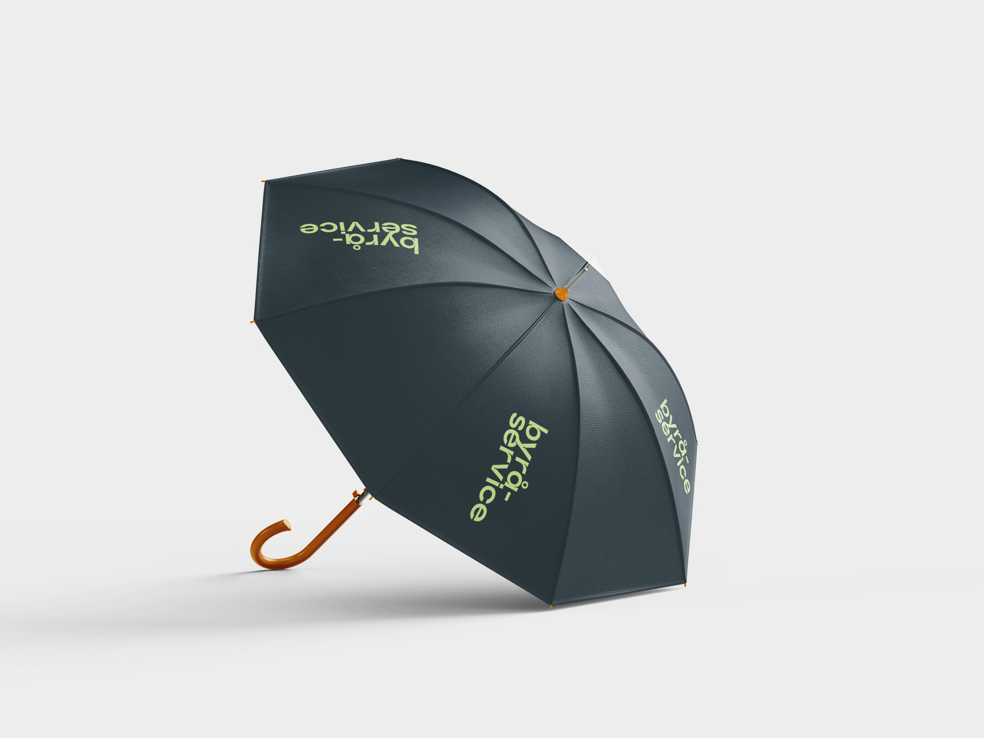 Paraply med Byråservice logo